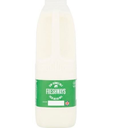 FRESHWAYS SEMI SKMMED MILK