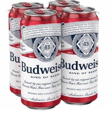 BUDWEISER 4 PK
