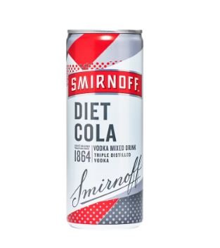 SMIRNOFF & DIET COLA CAN 5%